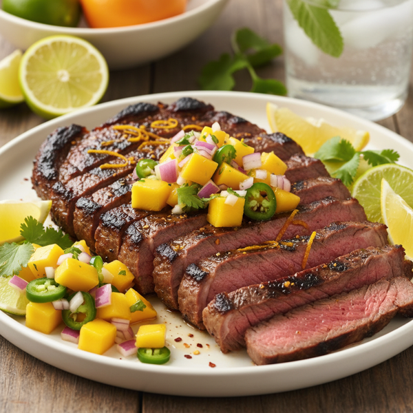 Zesty Citrus Flank Steak with Refreshing Salsa recipe