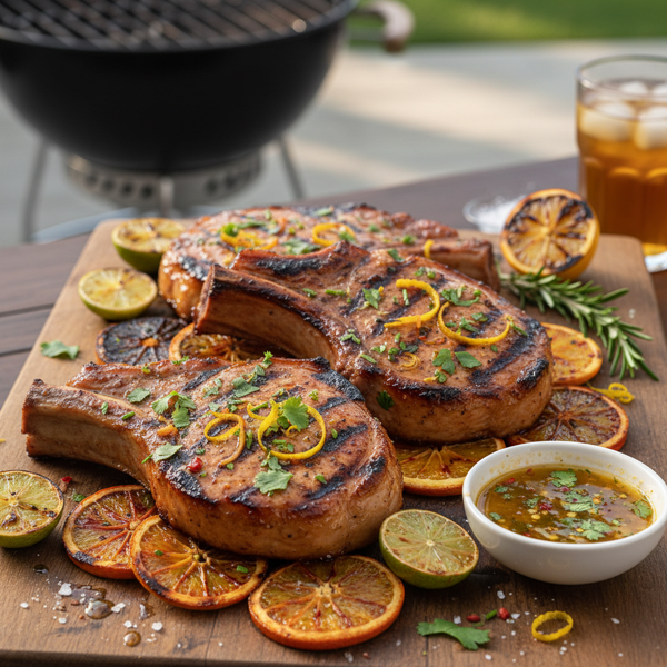 Zesty Citrus Grilled Pork Chops recipe