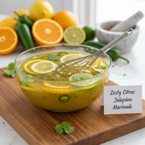 Zesty Citrus Jalapeño Marinade recipe