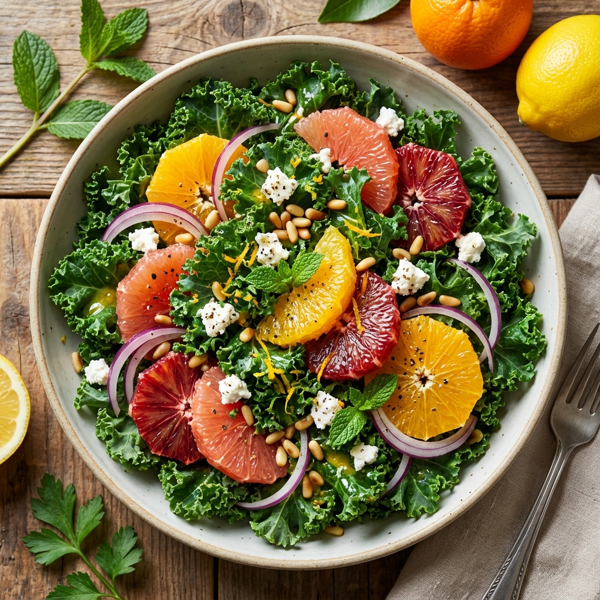 Zesty Citrus Kale Salad recipe