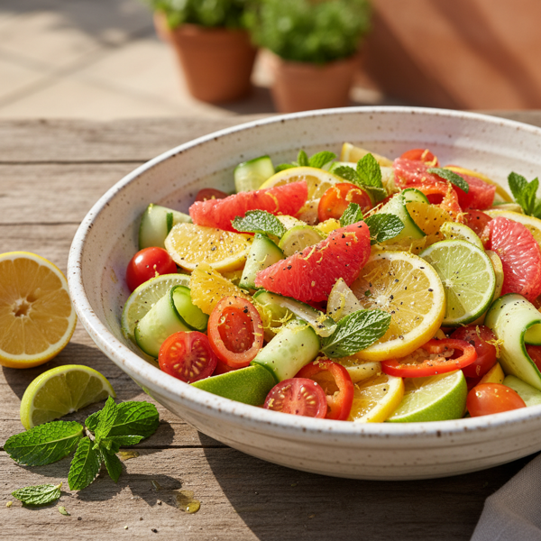 Zesty Citrus Mixed Fruit and Veggie Medley recipe