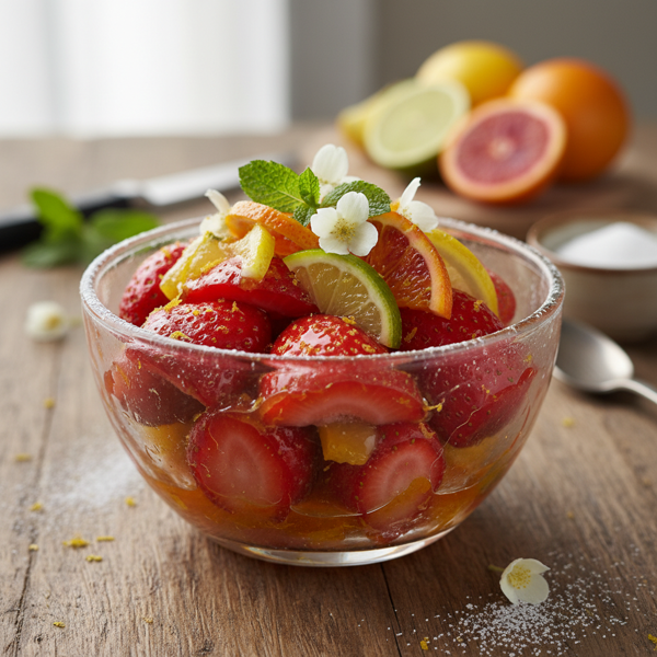 Zesty Citrus Strawberries Delight recipe