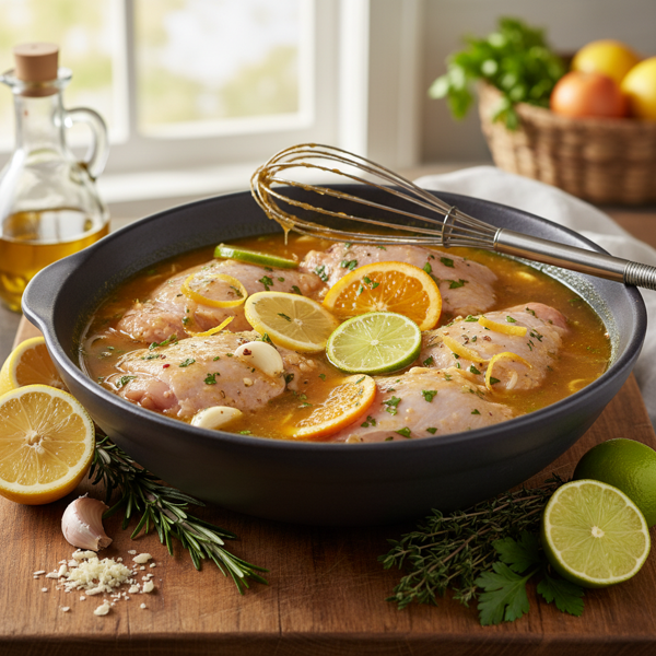 Zesty Citrus and Garlic Chicken Marinade recipe