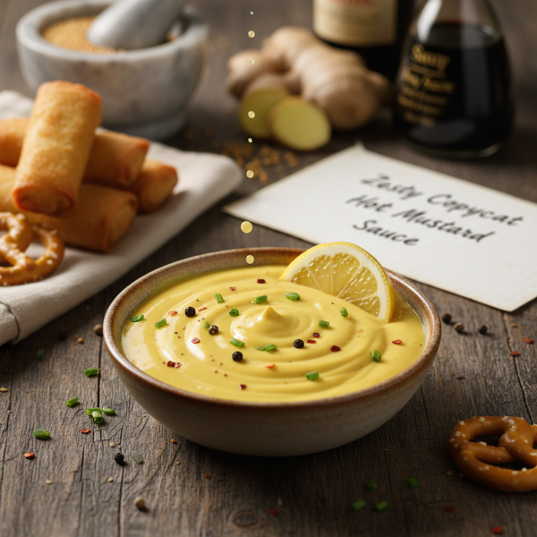 Zesty Copycat Hot Mustard Sauce recipe