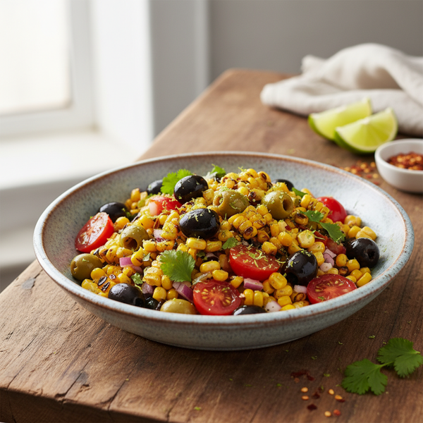 Zesty Corn and Olive Medley recipe