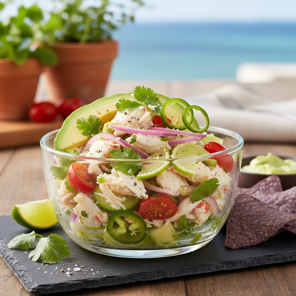 Zesty Crab Ceviche Delight recipe