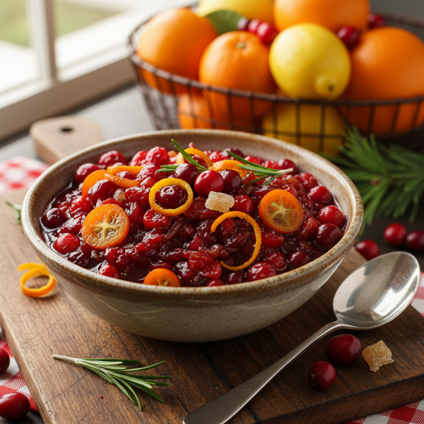 Zesty Cranberry Citrus Chutney recipe