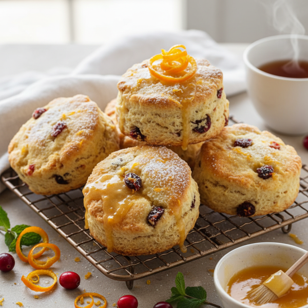 Zesty Cranberry Orange Bliss Scones recipe