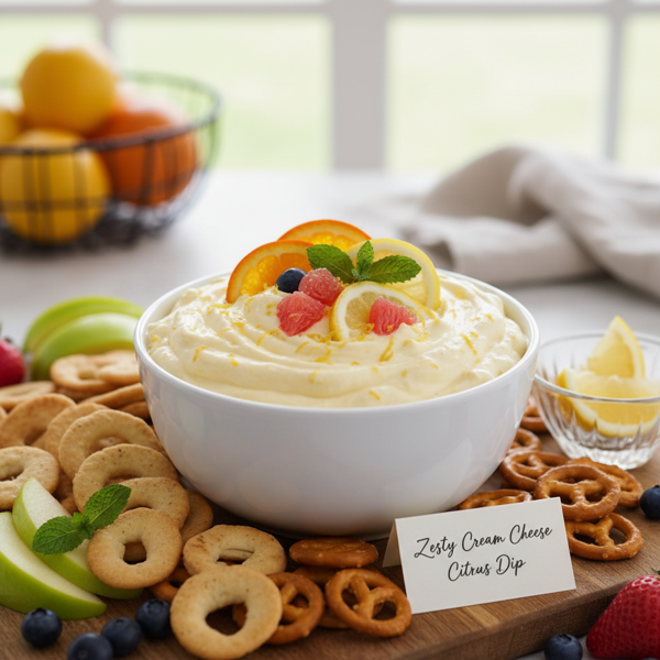 Zesty Cream Cheese Citrus Dip recipe
