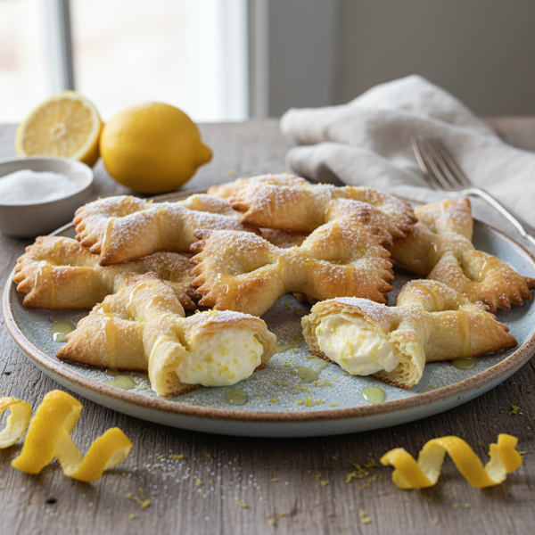 Zesty Cream Cheese Lemon Bows recipe