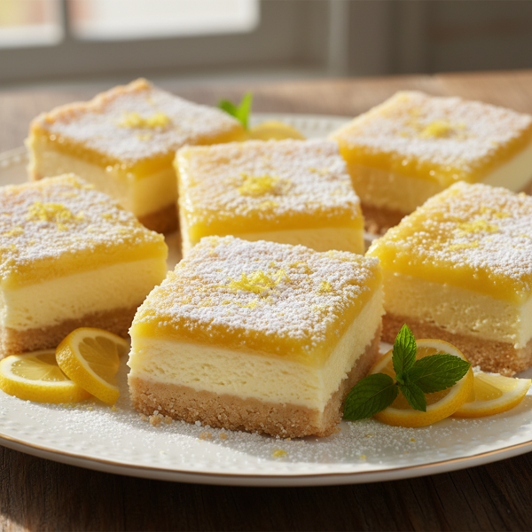 Zesty Cream Cheese Lemon Delight Bars recipe