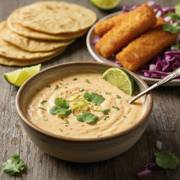 Zesty Creamy Fish Taco Sauce recipe