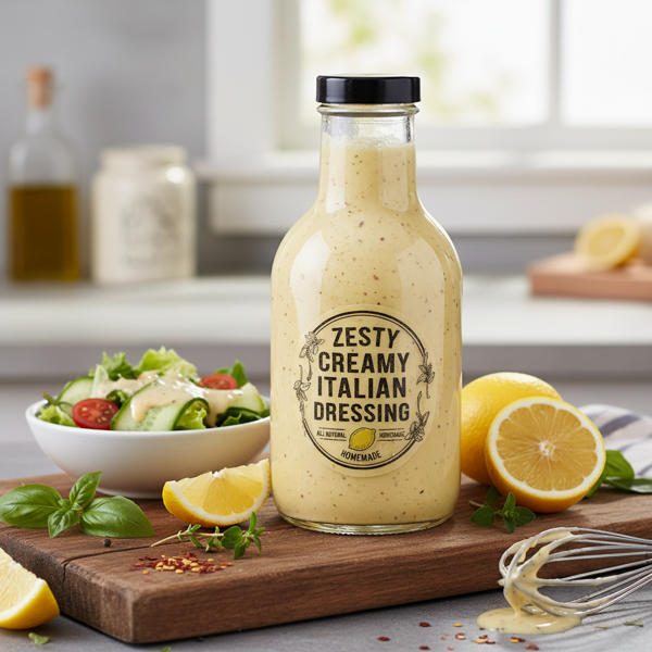 Zesty Creamy Italian Dressing recipe