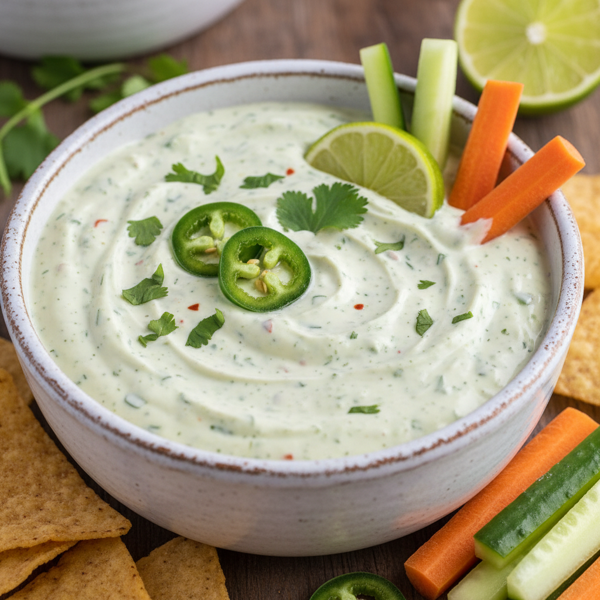 Zesty Creamy Jalapeño Ranch Dip recipe