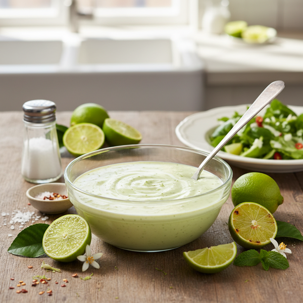 Zesty Creamy Key Lime Dressing recipe