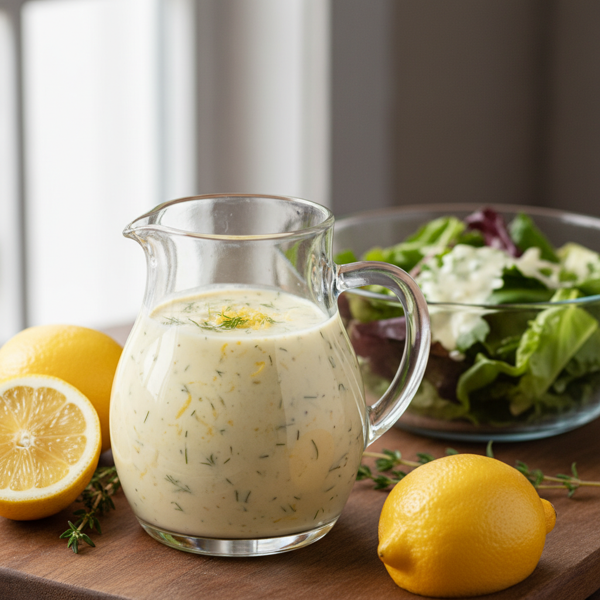 Zesty Creamy Lemon Vinaigrette recipe