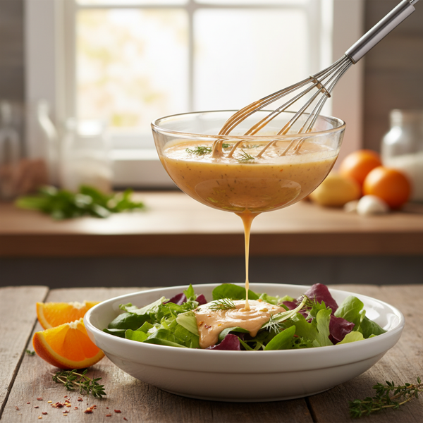 Zesty Creamy Orange French Dressing recipe