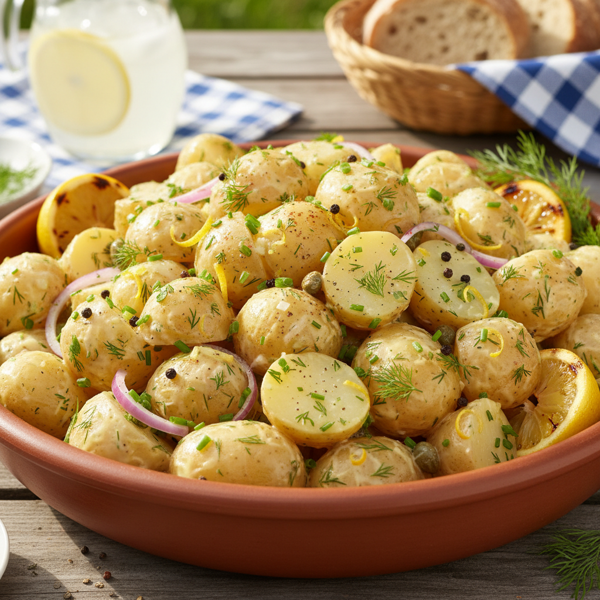 Zesty Creamy Potato Salad Delight recipe