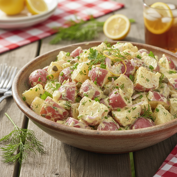 Zesty Creamy Red Potato Salad recipe