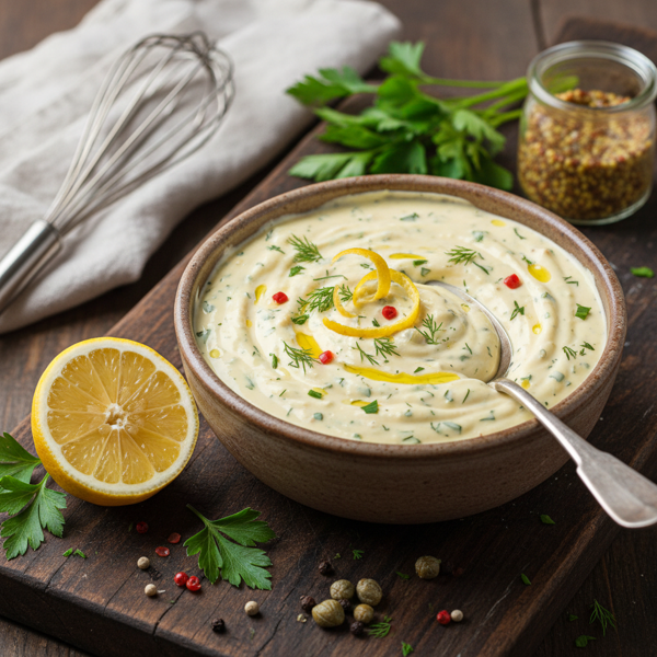Zesty Creamy Remoulade Sauce recipe