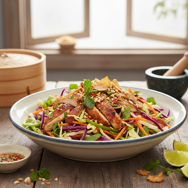 Zesty Crunchy Vietnamese Chicken Salad recipe