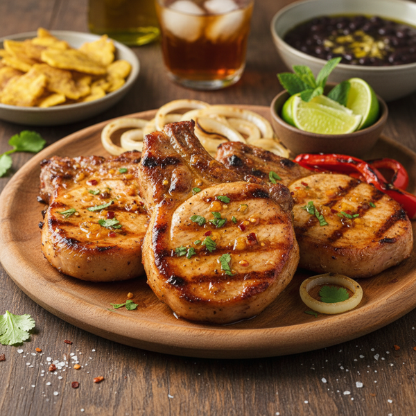 Zesty Cuban-Style Pork Chops recipe