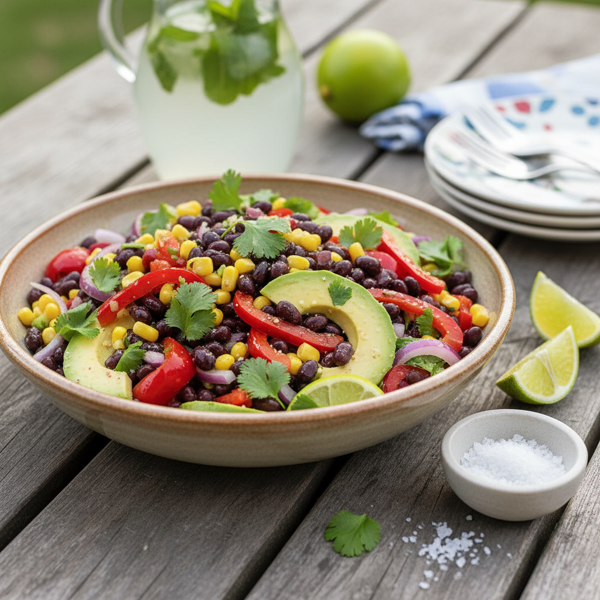 Zesty Cuban Black Bean Salad recipe