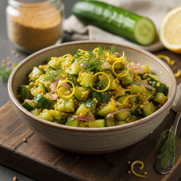 Zesty Cucumber Mustard Relish recipe
