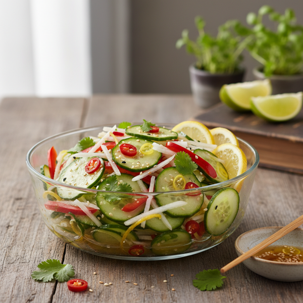 Zesty Cucumber Namasu Salad recipe