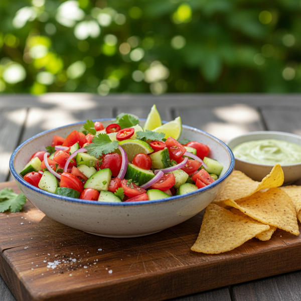 Zesty Cucumber Tomato Salsa recipe
