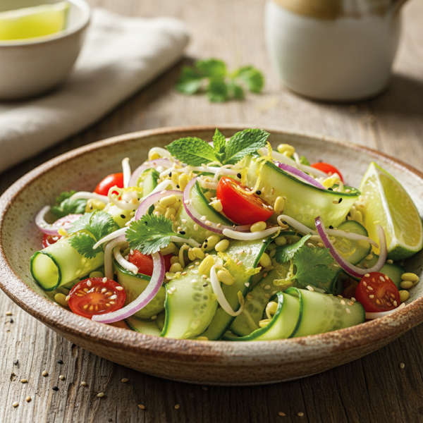 Zesty Cucumber and Mung Bean Sprout Salad recipe