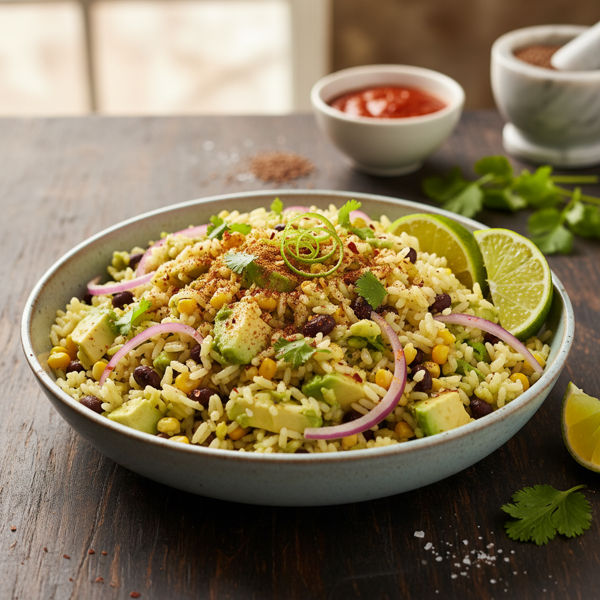 Zesty Cumin Avocado Rice recipe