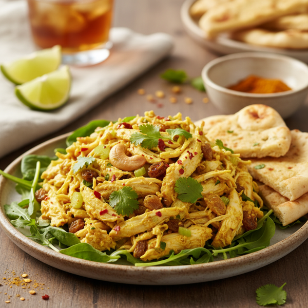 Zesty Curry Chicken Salad with Cilantro recipe