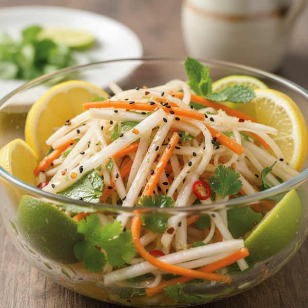 Zesty Daikon and Carrot Salad recipe