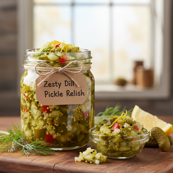 Zesty Dill Pickle Relish recipe