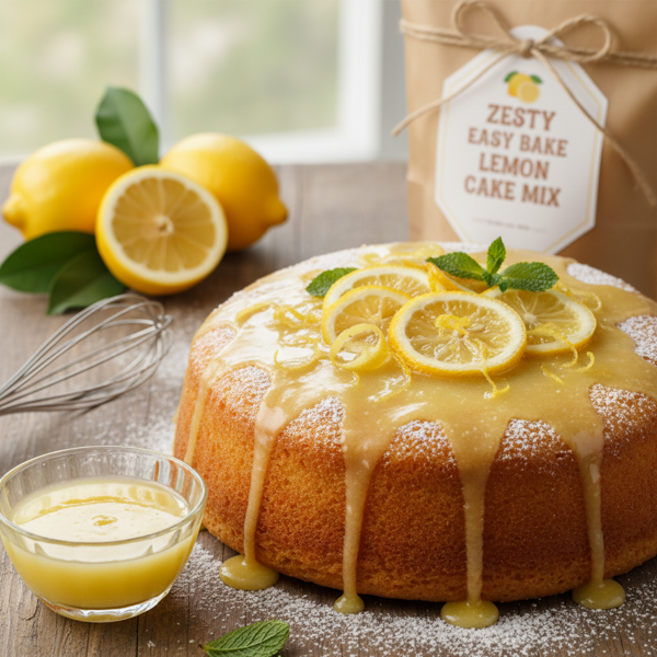 Zesty Easy Bake Lemon Cake Mix recipe