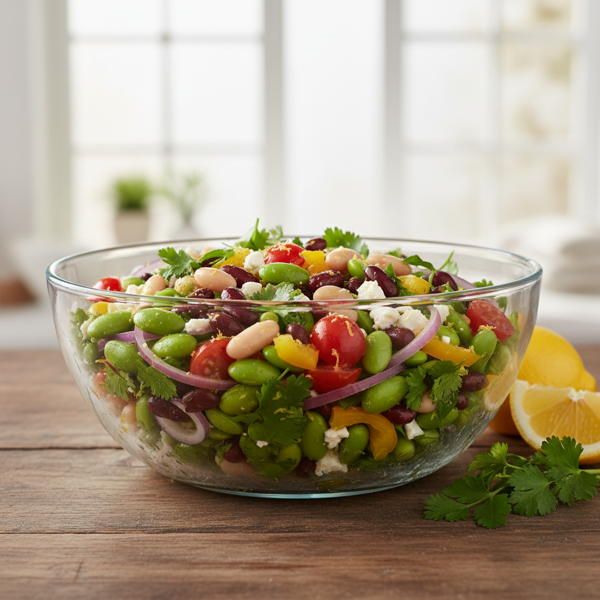 Zesty Edamame & Bean Salad recipe