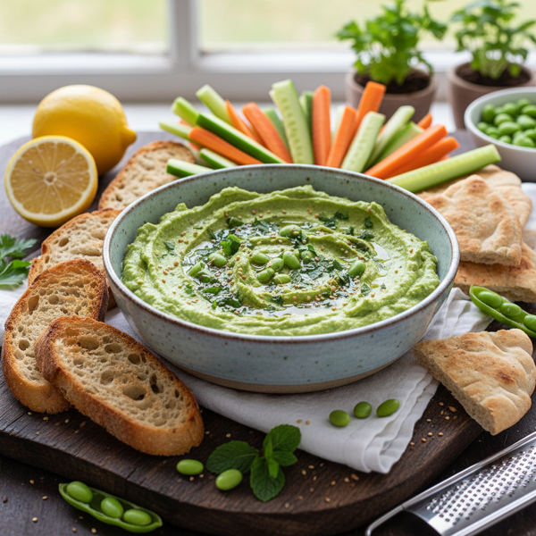 Zesty Edamame & Herb Dip recipe