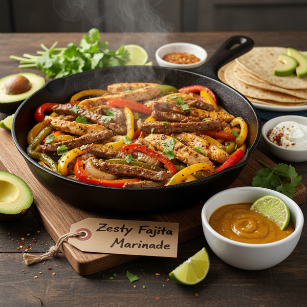Zesty Fajita Marinade for Beef or Chicken recipe