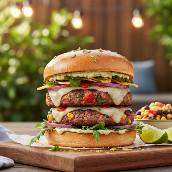 Zesty Fiesta Turkey Burgers recipe