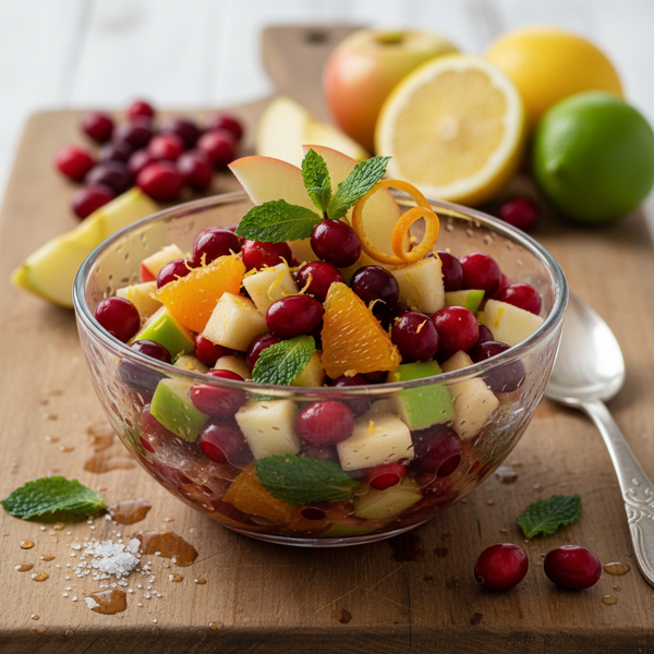 Zesty Fresh Cranberry-Apple Relish recipe