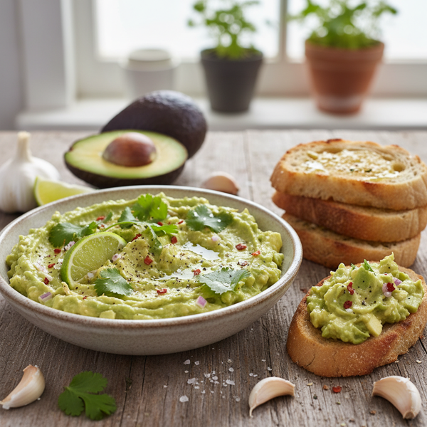 Zesty Garlic Avocado Delight recipe