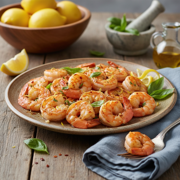 Zesty Garlic Basil Shrimp Delight recipe