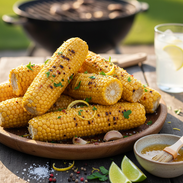 Zesty Garlic Butter BBQ Corn on the Cob recipe