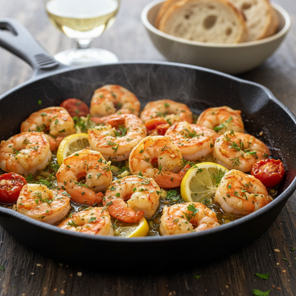 Zesty Garlic Herb Baked Shrimp recipe