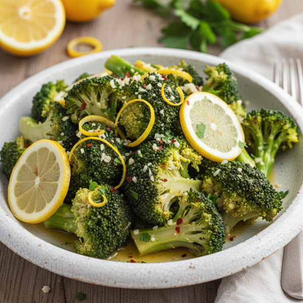 Zesty Garlic Lemon Broccoli Delight recipe