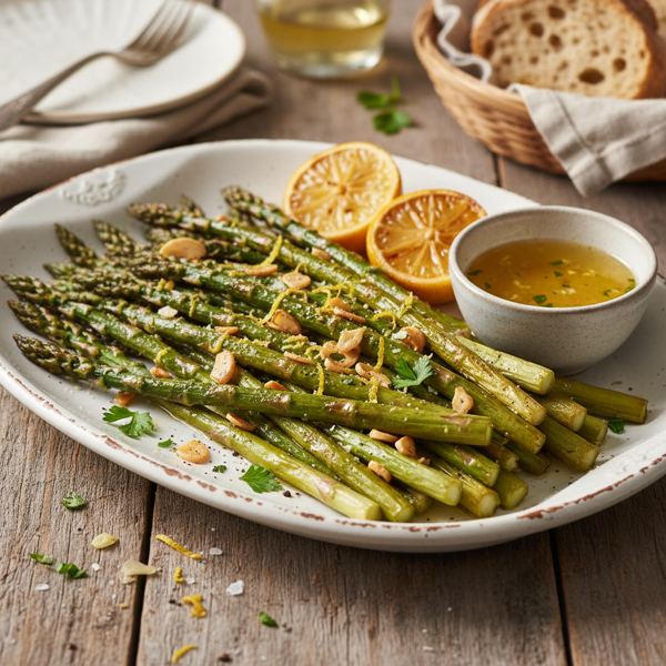 Zesty Garlic Roasted Asparagus recipe