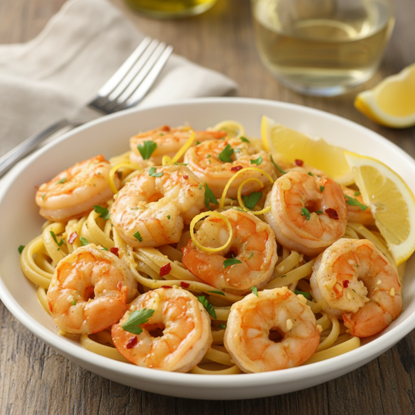 Zesty Garlic Shrimp Scampi recipe