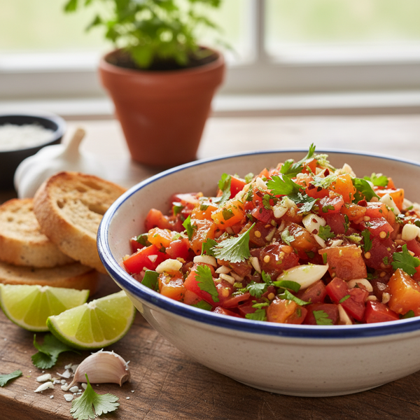 Zesty Garlic Tomato Mojo recipe