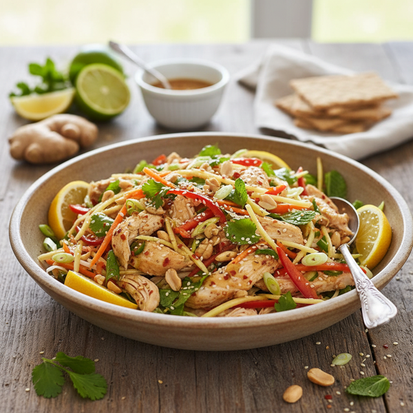 Zesty Ginger Chicken Salad Delight recipe
